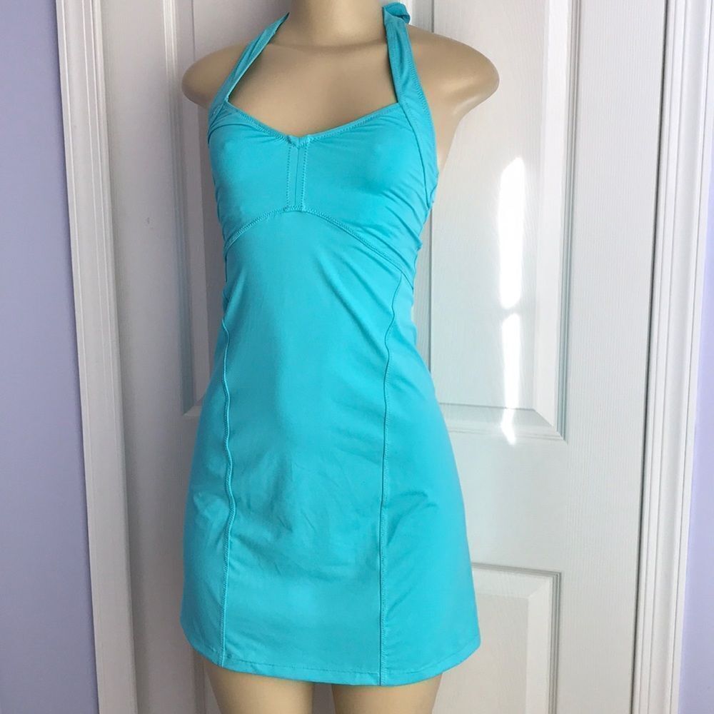 Athleta Halter Swim Dress Skirt Swimsuit XXS